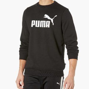 PUMA Essential Big Logo Crew Fleece Puma Black LARGE